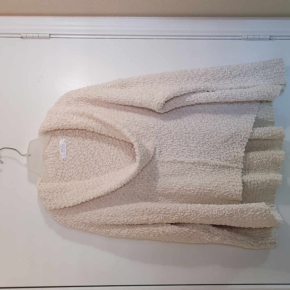 MOD On Trend Women's  Cowl Neck Sweater Cream Size Medium